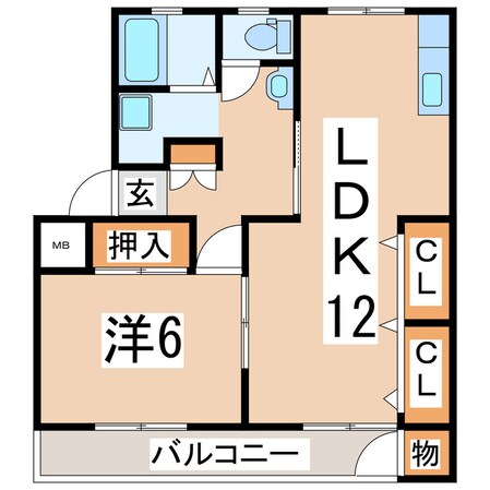 郡山駅 バス20分  桑野協立病院下車：停歩5分 1階の物件間取画像